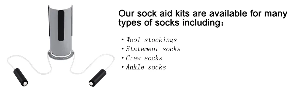 Sock Aid, Sock Aide Device for Seniors, Premium Sock Helper with Foam Handle and 32" Adjustable Cord for Women Men Senior and Disability - product information 3