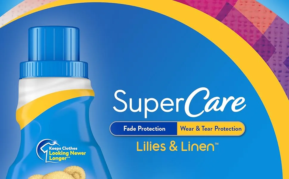 Snuggle SuperCare Liquid Fabric Softener, Lilies and Linen, 95 Ounce, 90 Loads - Snuggle SuperCare Liquid Fabric Softener