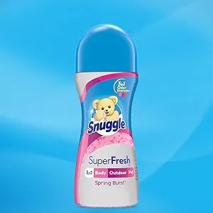 Snuggle Plus Super Fresh Liquid Fabric Softener, Spring Burst, 31.7 Fluid Ounce - scent booster