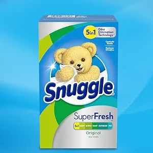 Snuggle Plus Super Fresh Liquid Fabric Softener with Odor Eliminating Technology, 95 Fluid Ounces (Packaging May Vary) - snuggle dryer sheet