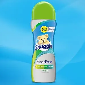 Snuggle Plus Super Fresh Fabric Softener Dryer Sheets with Static Control and Odor Eliminating Technology, 105 Count (Packaging May Vary), EverFresh 105 Count (Pack of 1) - snuggle scent booster
