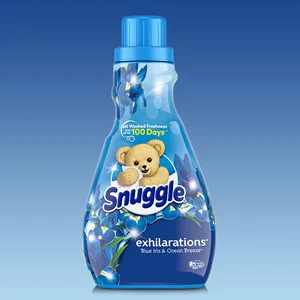 Snuggle Exhilarations Fabric Softener Dryer Sheets, Blue Iris & Ocean Breeze, 70 Count - fabric softner