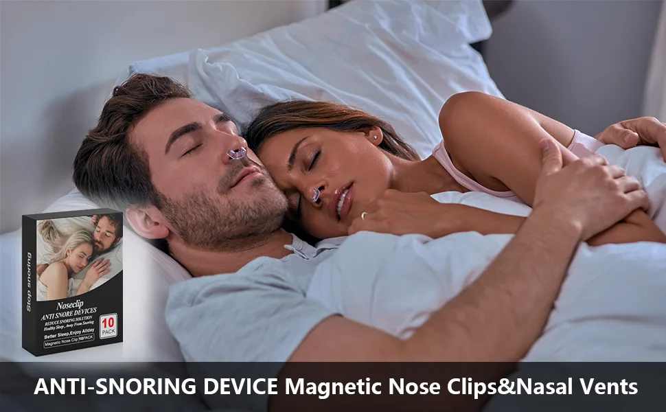 Snoring Solution,2 Magnetic Nose Clips,8 Nasal Dilators Silicone Nasal Clips,Anti Snoring Devices,Snoring Solution,Restful Sleeping at Night for Men and Women - product information 1
