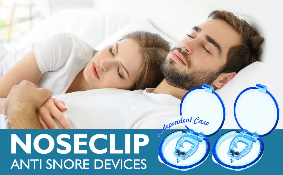 Snore Stopper, Anti Snoring Devices, 4 Pcs Magnetic Anti Snoring Nose Clip Provide The Effective Snoring Solution to Stop Snoring 4 Piece Set - snoring stop anti snore stopper device devices solution nasal dilator mute dilators nose vents
