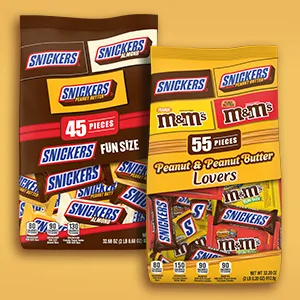 SNICKERS Variety Mix Fun Size Chocolate Candy Bars, 32.68-Ounce Bag - Mars-Wrigley Variety Mix is the perfect way to please a chocolate lover.]