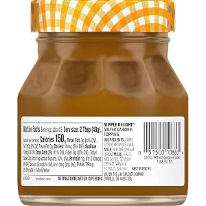 Smucker's Simple Delight Salted Caramel Topping, 11.5 Ounces - product information 2