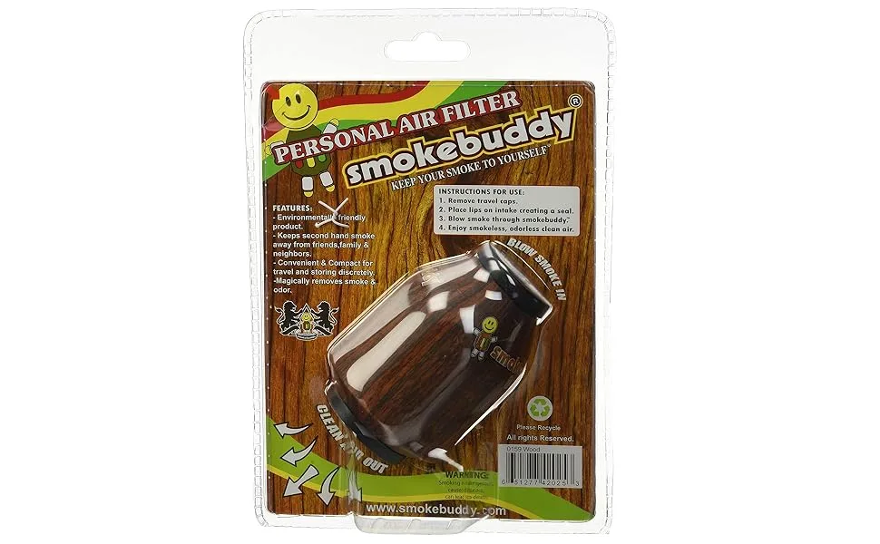 smokebuddy Original Wood, Brown - product information 2