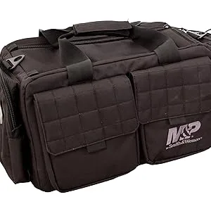 SMITH & WESSON S&W and M&P Tactical Range Bags with Weather Resistant Material for Shooting, Range, Storage and Transport M&P Officer - range bag,smith and wesson, shooting range, tactical range bag, pistol case,m&p shield, smith&wesson