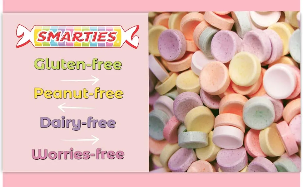 Smarties Hard Candy Rolls, Original Flavor, Individually Wrapped, Bulk Pack 2 Pounds (120 Count) - product information 1
