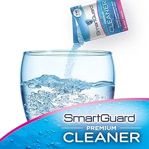 SmartGuard Premium Cleaner Crystals (110 Cleanings)- Removes Stain, Plaque & Bad Odor from Dentures, Clear Braces, Mouth Guard, Night Guard & Retainers. - premium cleaner crystals