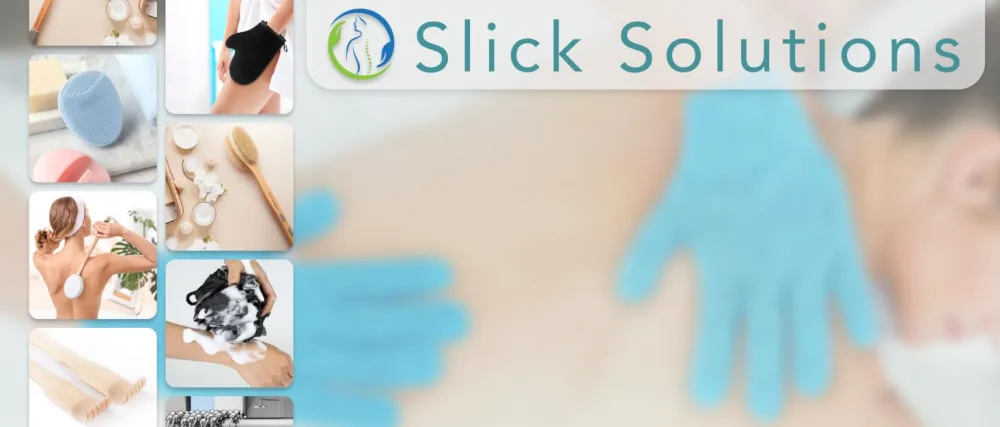 Slick- Lotion Applicator for Your Back - Easy Application of Lotions and Creams - Smooth and Even Application to Entire Back - Sunscreen Applicator for Back - Brand Story - Slick
