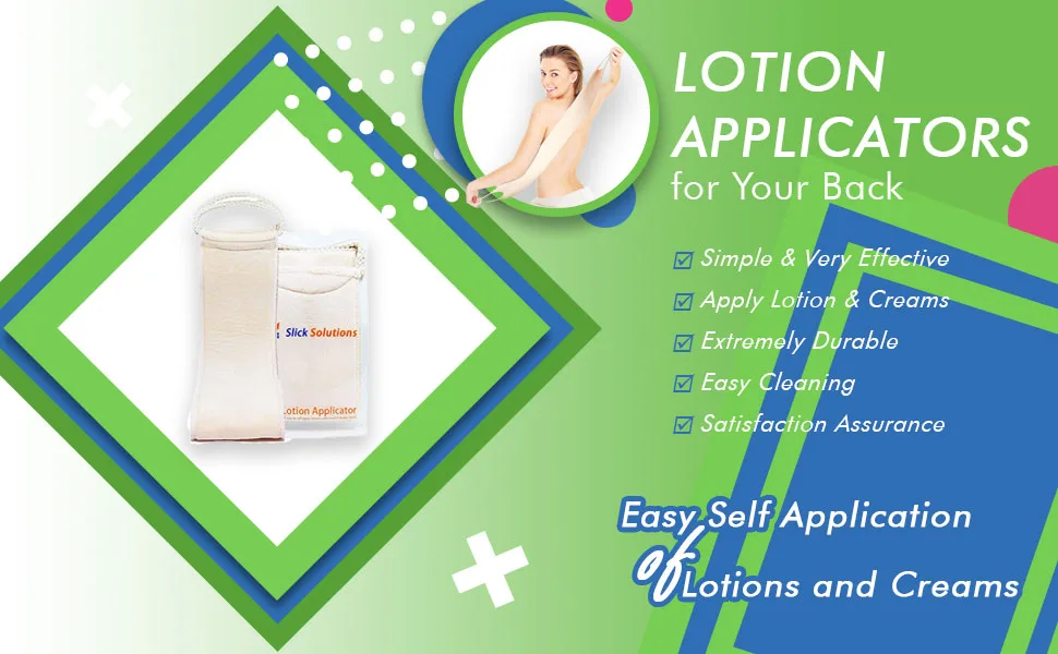 Slick- Lotion Applicator for Your Back - Easy Application of Lotions and Creams - Smooth and Even Application to Entire Back - Sunscreen Applicator for Back - lotion applicators