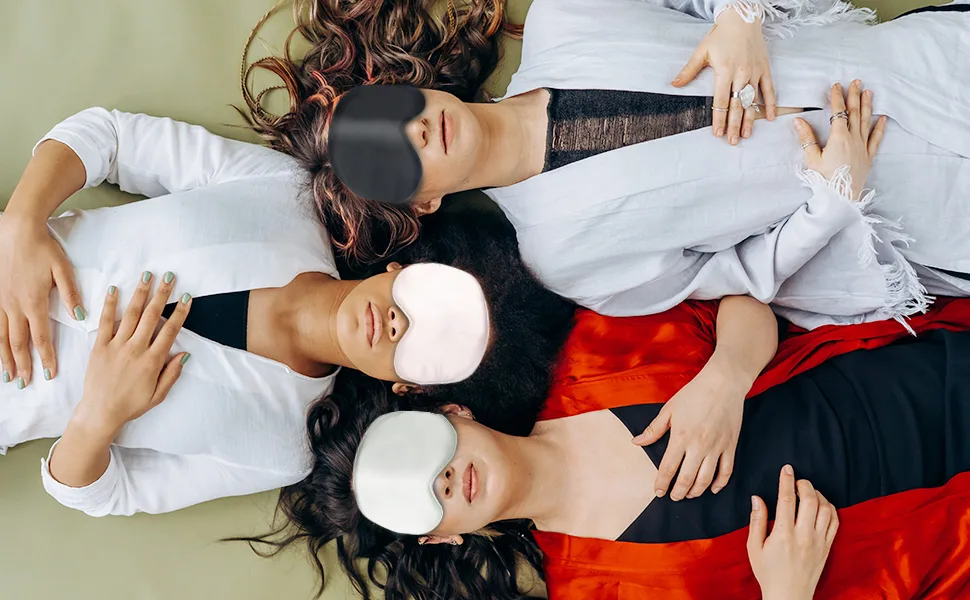 Sleep Mask, Super Soft Eye Masks with Adjustable Strap, Lightweight Comfortable Blindfold,Perfect Blocks Light for Men Women(1Black 1Gray 1Pink) - sleep mask 3 pack