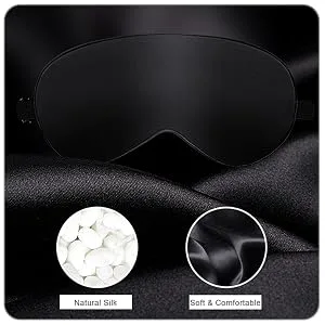 Sleep Mask, Super Soft Eye Masks with Adjustable Strap, Lightweight Comfortable Blindfold,Perfect Blocks Light for Men Women(1Black 1Gray 1Pink) - sleep masks