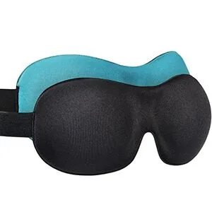 Sleep Mask SleepFun Invisible Alar Deep Orbit 3D Eye Mask Ultra Lightweight & Comfortable Sleeping Mask for Travel, Nap, Shift Works, Black & Blue (Blue-Black) - product information 7