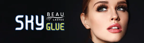 Sky Glue for Eyelash Extensions S+ | Super Strong Lash Extension Glue | Professional Black Adhesive for Long Lasting Semi Permanent Individual Lash Extensions | Fast Drying / 7+ Week Retention 5ml 1 Pack - Beau Lashes Sky Glue Eyelash Extension Adhesive For Professional Lash Artists