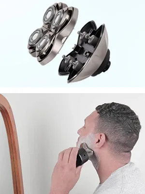 Skull Shaver Forte PRO 4 Head Replacement Blade for Pitbull, Butterfly Kiss, and Palm Electric Razors - for2
