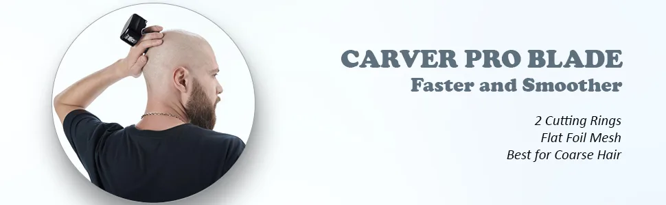 Skull Shaver Carver PRO 4 Head Replacement Blade for Pitbull, Butterfly Kiss, and Palm Electric Razors - product information 2