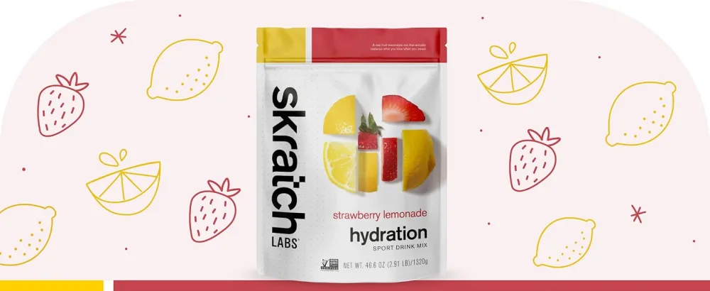 Skratch Labs Hydration Drink Mix- Lemon Lime- 20 Servings- Electrolyte Powder for Exercise, Endurance and Performance- Essential Electrolytes for Energy and Rapid Recovery- Non-GMO, Vegan, Gluten Free Lemon and Lime 15.5 O - Skratch Hydration Sport Drink Mix Powder- Strawberry Electrolytes Powder for Cycling Running Sports