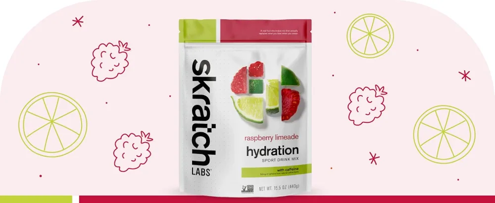 Skratch Labs Hydration Drink Mix- Lemon Lime- 20 Servings- Electrolyte Powder for Exercise, Endurance and Performance- Essential Electrolytes for Energy and Rapid Recovery- Non-GMO, Vegan, Gluten Free Lemon and Lime 15.5 O - Skratch Hydration Sport Drink Mix Powder- Caffeine Electrolytes Powder for Cycling Running Sports