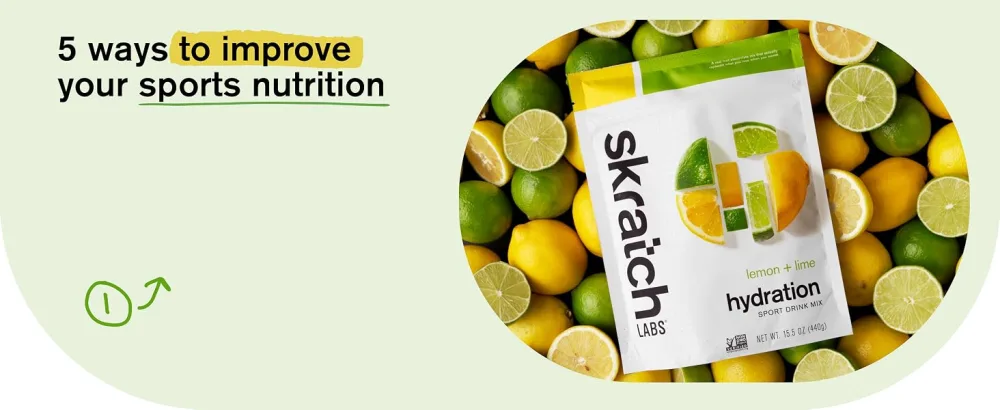 Skratch Labs Hydration Drink Mix- Lemon Lime- 20 Servings- Electrolyte Powder for Exercise, Endurance and Performance- Essential Electrolytes for Energy and Rapid Recovery- Non-GMO, Vegan, Gluten Free Lemon and Lime 15.5 O - Skratch Labs Hydration Sports Drink Mix contains all of the electrolytes your body needs