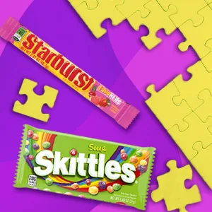 SKITTLES & STARBURST Valentine's Day Candy Full Size Variety Mix, 67.79-Ounce 30-Count Box - game night candy, family size candy