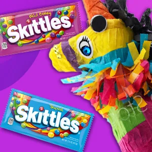 SKITTLES & STARBURST Candy Full Size Variety Mix 37.05-Ounce 18-Count Box 18 Count (Pack of 1) - pinata candy