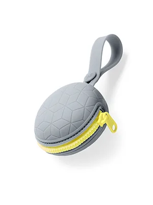 Skip Hop Pacifier Holder Grey - GRAB & GO Silicone Pacifier Holder