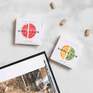 Simply Gum | Variety Pack - Peppermint, Cinnamon, Ginger, Fennel, Maple, Coffee | Synthetic Free + Aspartame Free + non GMO Assorted Original - Our Ingredients