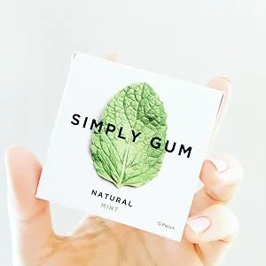 Simply Gum | Variety Pack - Peppermint, Cinnamon, Ginger, Fennel, Maple, Coffee | Synthetic Free + Aspartame Free + non GMO Assorted Original - Our Story