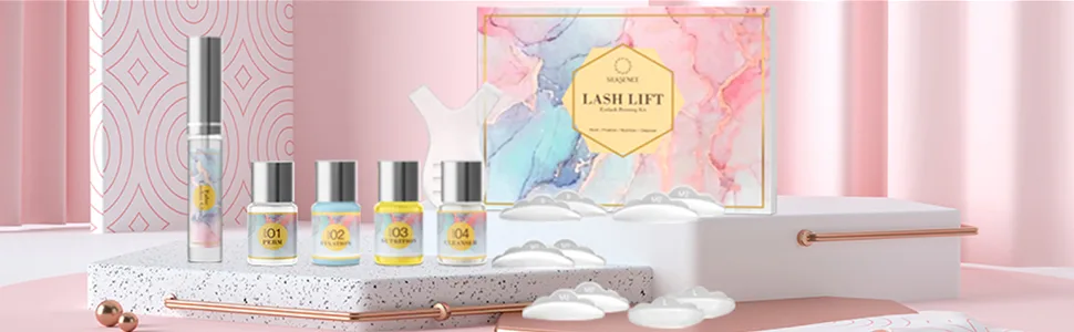 Silksence Lash Lift Kit, Eyelash Perm Kit,Professional Semi-Permanent Curling Perming Wave Suitable for Salon - Product