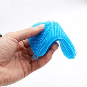 Silicone Sponge Dish Washing Kitchen Scrubber - Magic Food-Grade Dishes Multipurpose Better Sponges Non Stick Cleaning Smart Kitchen Gadgets Brush Accessories Red, Blue, Yellow - silicone dish sponge kitchen sponge