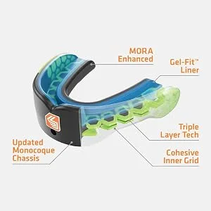 Shock Doctor Gel Max Power Carbon Convertible Mouth Guard CARBON Adult NON-FLAVORED - product information 3