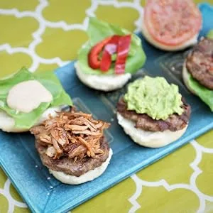 Shape+Store Burger Master Sliders 10 in 1 Innovative Burger Press and Freezer Container - Sliders platter