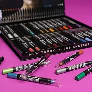 SHANY Multi-Use Chunky Pencils for Eye Shadow, Eyeliner, Lip Liner, Lipstick - W/Vitamin E & Aloe Vera - Set of 30 Colors - EYE LIP PENCILS