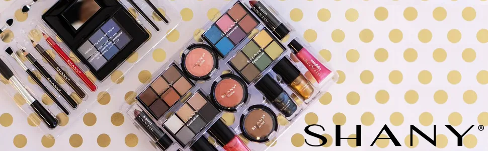 SHANY Carry All Trunk Makeup Set (Eye shadow palette/Blushes/Powder/Nail Polish and more) Holiday Set#1 - product information 1
