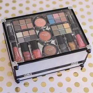 SHANY Carry All Trunk Makeup Set (Eye shadow palette/Blushes/Powder/Nail Polish and more) Holiday Set#1 - product information 4