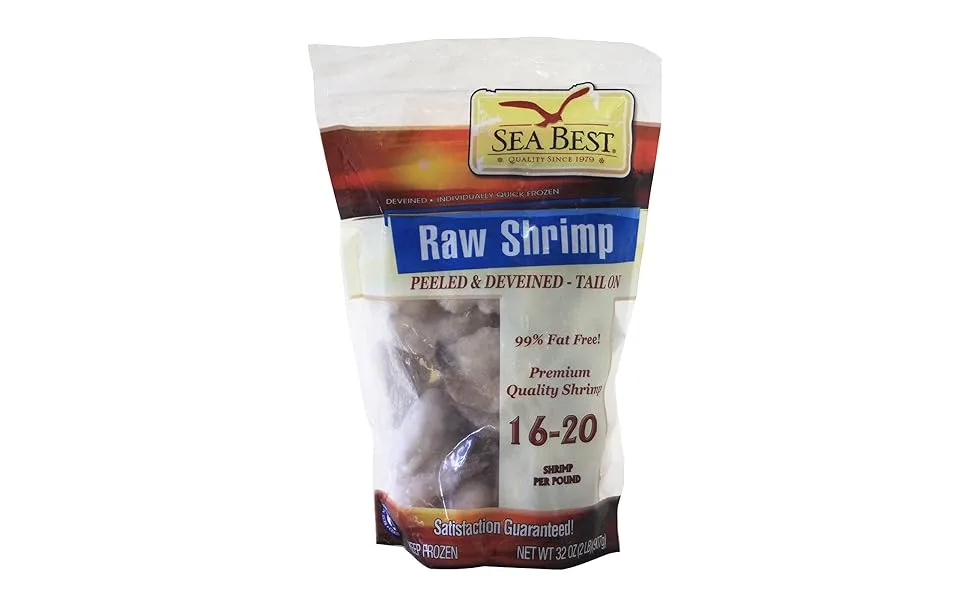 Sea Best 16/20 Count Peeled and Deveined Tail On Shrimp, 2 Pound (Pack of 1) - product information 1