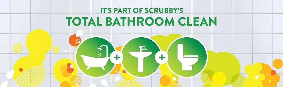 Scrubbing Bubbles Disinfectant Bathroom Grime Fighter Spray, Rainshower, 32 fl oz - Total Bathroom Clean
