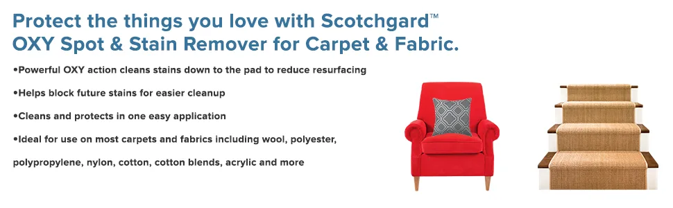 Scotchgard OXY Carpet & Fabric Spot & Stain Remover, 26 Fluid Ounce - product information 3