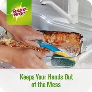 Scotch-Brite Heavy Duty Dishwand Refills, Keep Your Hands Out of Dirty Water, 2 Refills - product information 1