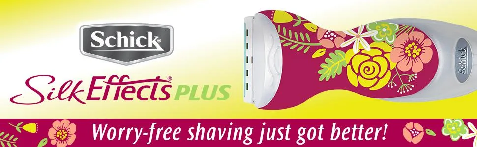 Schick Silk Effects Plus Razor 1 Each - razor; womens shaver; bikini trimmer; gillette; venus; refills; blades; bumps; schick; intuition