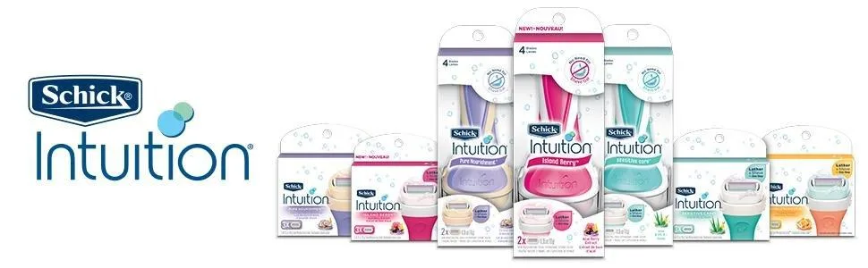 Schick Intuition Razors for Women Variety Pack | Includes: 1 Pure Nourishment Razor & 4 Intuition Razor Blades Refill - product information 6