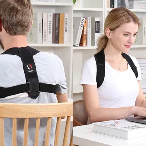 Schiara Posture Corrector for Men and Women, Comfortable Upper and Back Brace, Adjustable Back Straightener Support for Back, Shoulder & Neck - back brace