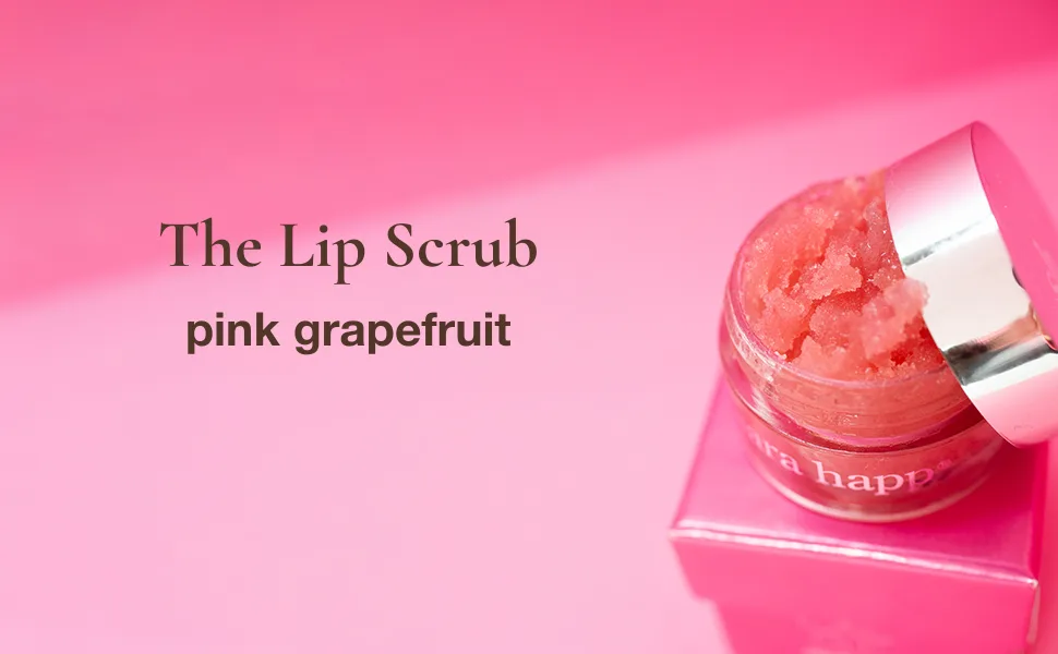 sara happ The Lip Scrub: Pink Grapefruit Sugar Scrub, Exfoliating Lip Treatment, Moisturizer for Dry and Flaky Lips, Vegan, 0.5 oz - sara happPink Grapefruit The Lip Scrub