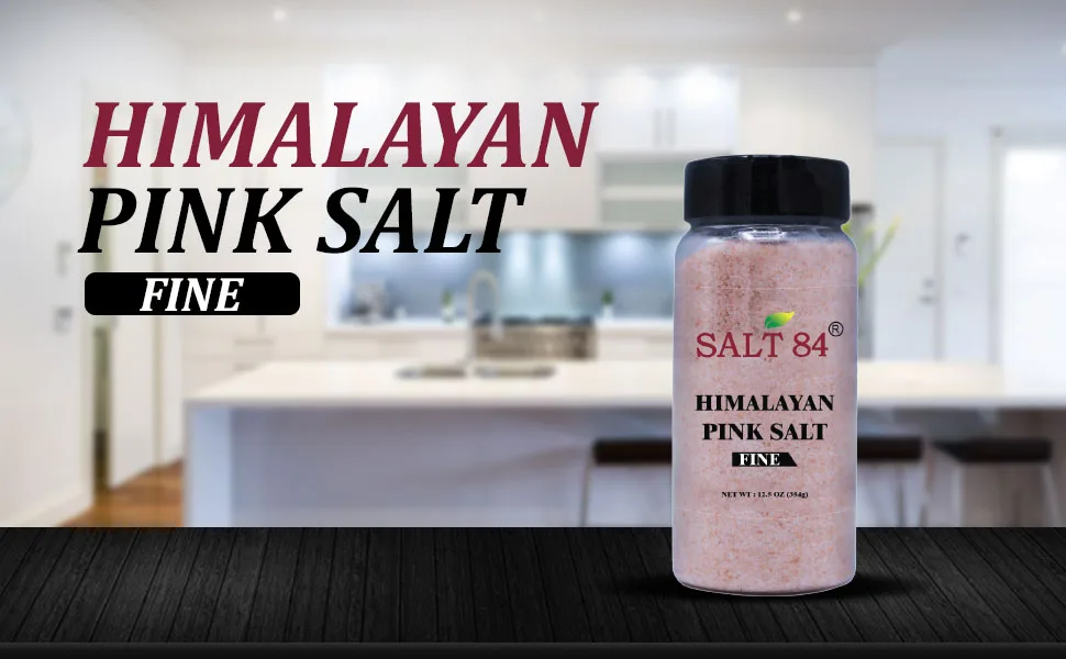 SALT 84 Himalayan Pink Salt, Fine Salt Plastic Shaker - 12.49 Ounce 12.49 Ounce (Pack of 1) - pink himalayan salt shaker