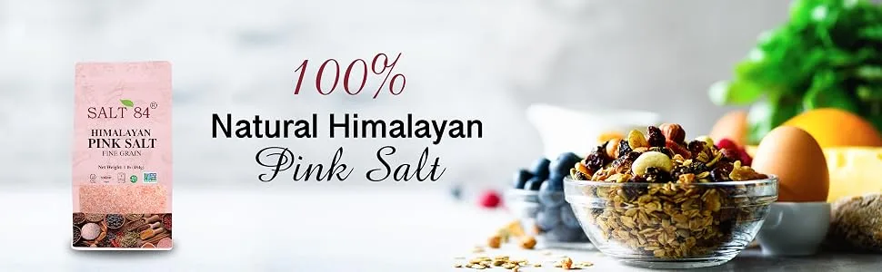 SALT 84 Himalayan Chef Pink Salt, Fine Grain, 1 Pound (Pack of 1) - pink salt