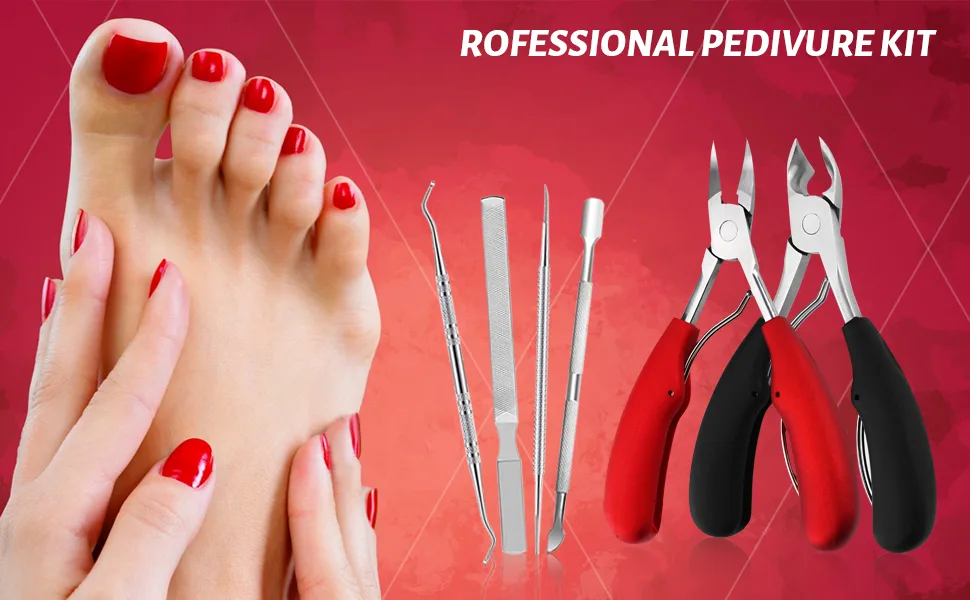 Sakolla Toenail Clippers for Thick Nails Set - Curved Blade Grooming Nail Clippers Podiatry Tools Kits - product information 5