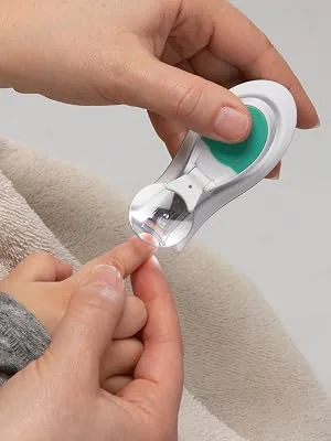 Safety 1st Light Zoom Nail Clippers, One Size - Safety 1st light zoom baby nail clipper magnifying glass LED emery board trimming easy grip handle