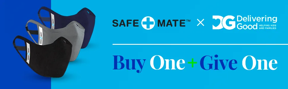 Safe+Mate x Case-Mate - Cloth Face Mask - Washable & Reusable - Adult L/XL - Cotton - Includes Filter - Black-Count 3(Pack of 1) - cloth face masks